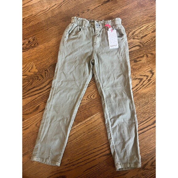 NWT Babyface Army Green Parachute Style Pants with Elastic Waist Size 6 - Picture 1 of 7
